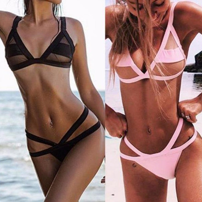 Women’s Women’s Sexy Mesh Patchwork Bikini Set