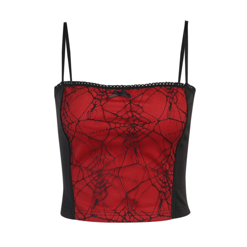 Women’s Spider-Web Goth Tank Top
