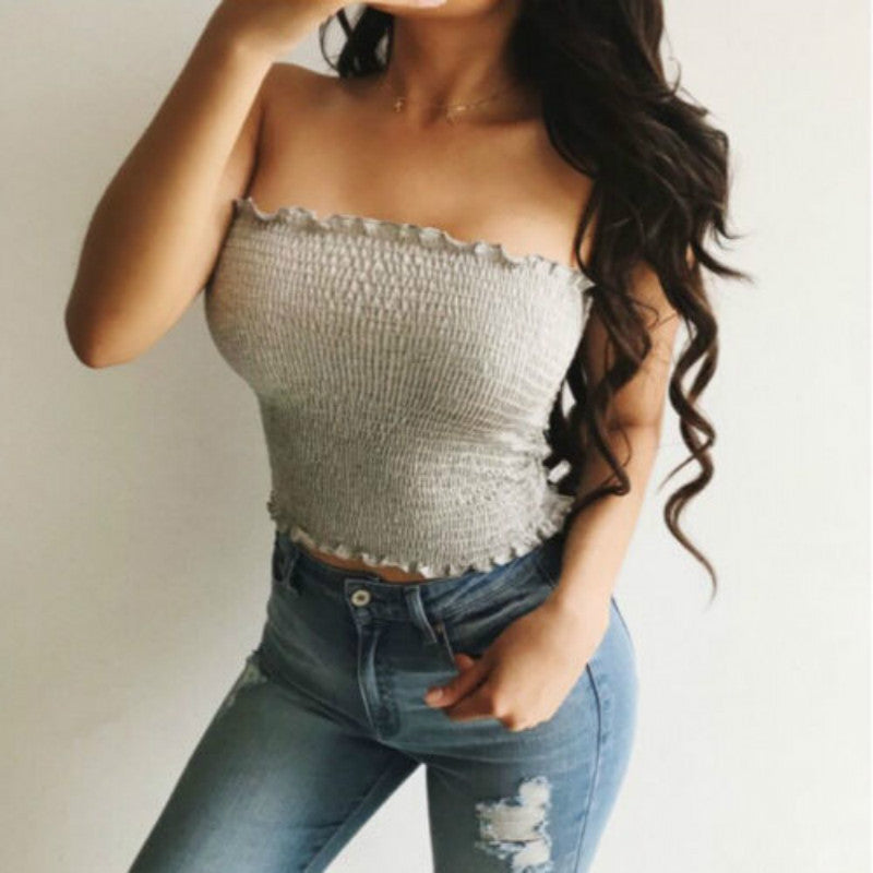 Women’s Sexy Summer Sleeveless Crop Top