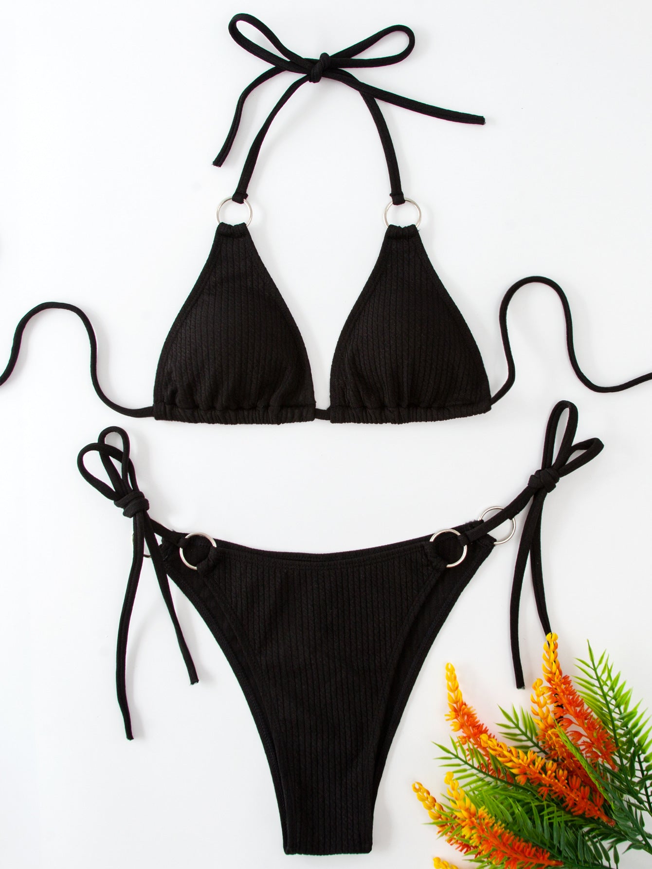 Women’s Sexy Side Tie Thong Bikini Set