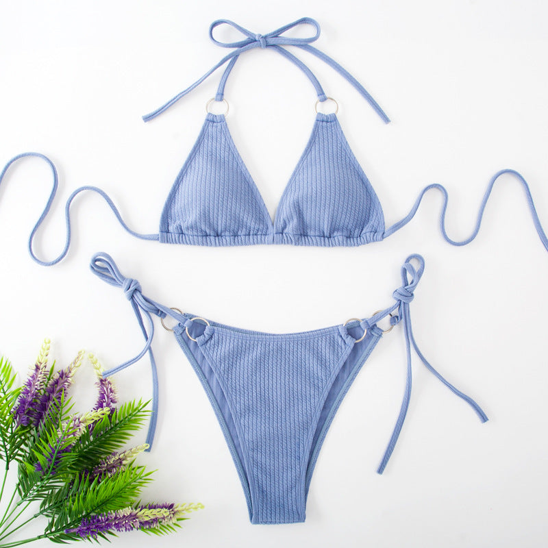 Women’s Sexy Side Tie Thong Bikini Set