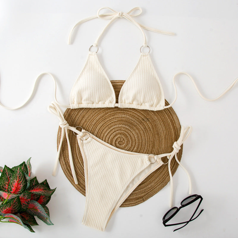 Women’s Sexy Side Tie Thong Bikini Set