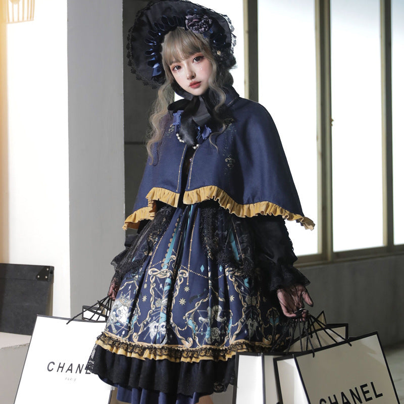 Retro Gothic Dark Lolita Skirt