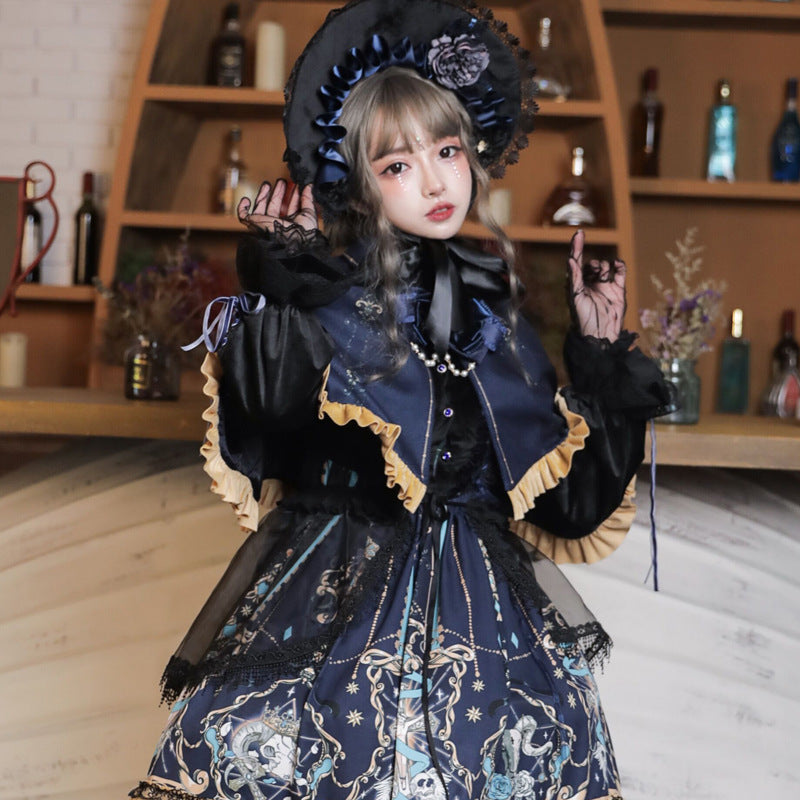 Retro Gothic Dark Lolita Skirt