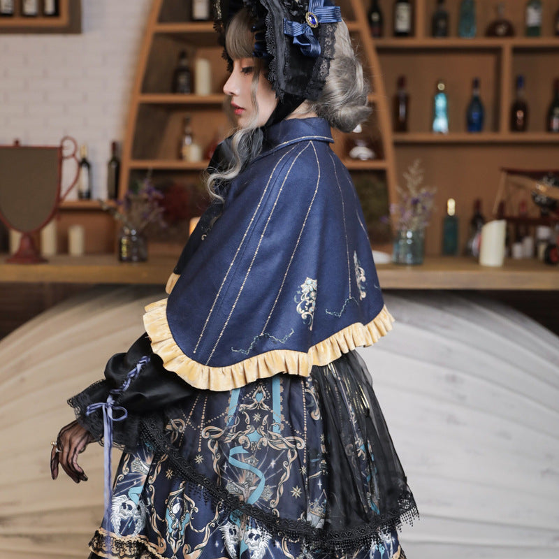 Retro Gothic Dark Lolita Skirt