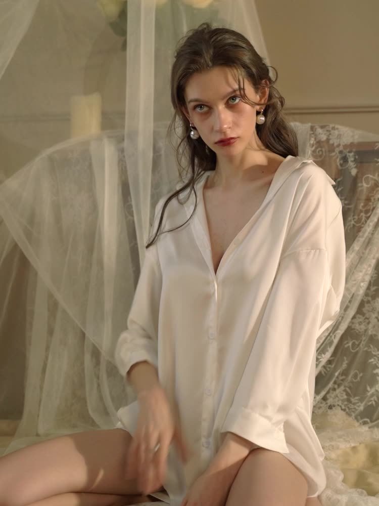 Boyfriend Style Shirt Pajamas – Relaxed Women’s Sleepwear