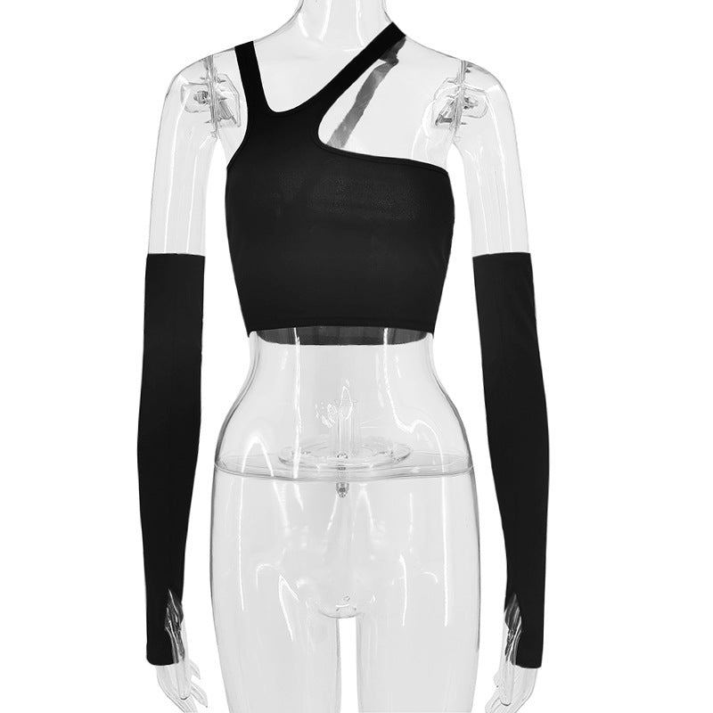 Women’s Irregular Split Slim T-Shirt