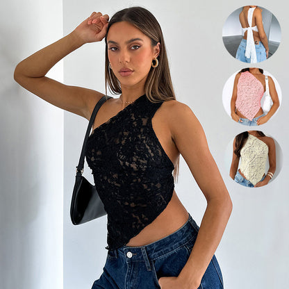 Women’s Backless Top Waistless Asymmetrical