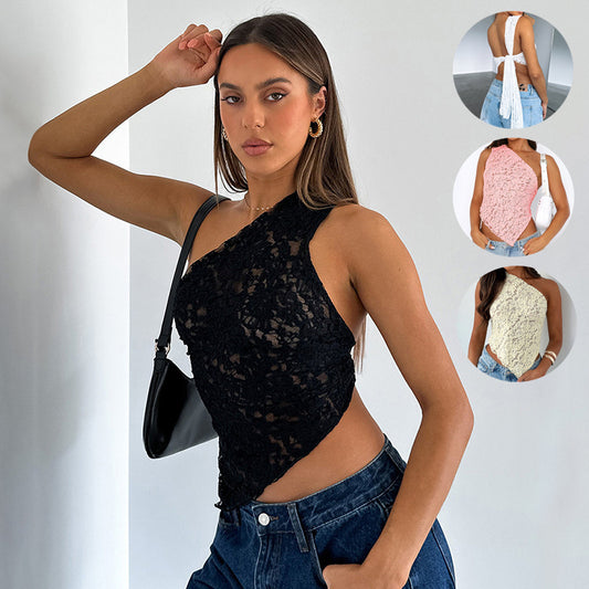 Women’s Backless Top Waistless Asymmetrical