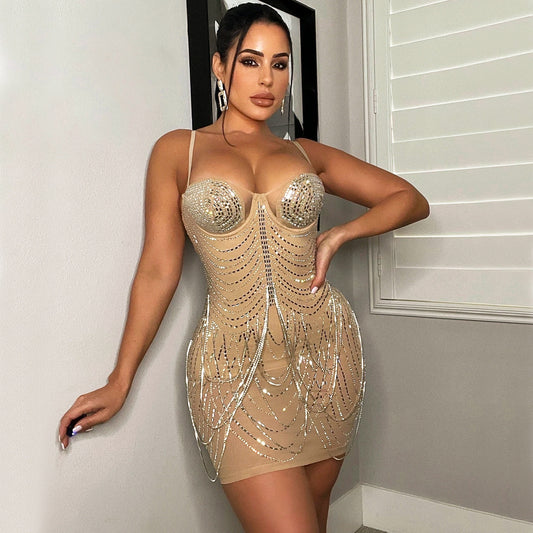 Women’s Women’s Fashion Tassel Suspender Dress Skirt