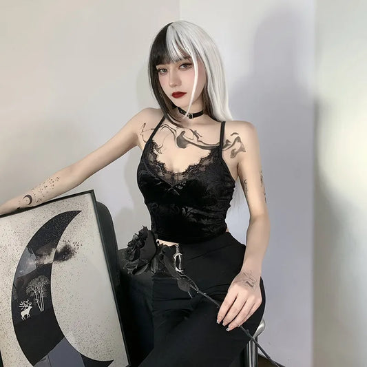 Women’s Gothic Lace Camisole Tank Top