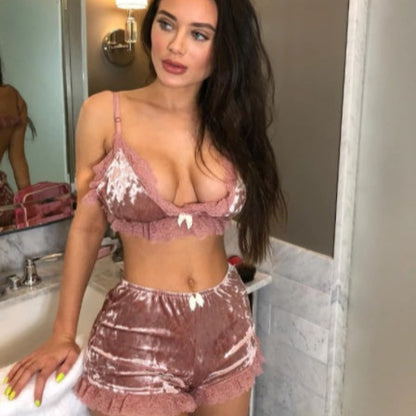 Velvet Dreams Lace Lingerie – Luxe Sleepwear