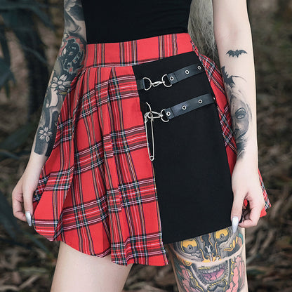 Women’s Gothic Pleated Short Skirt