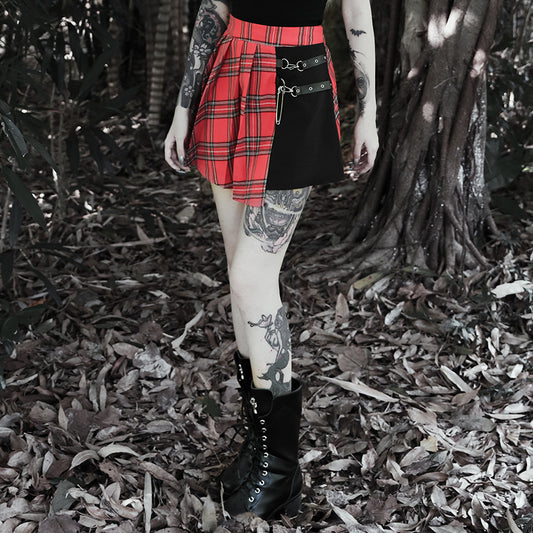 Women’s Gothic Pleated Short Skirt