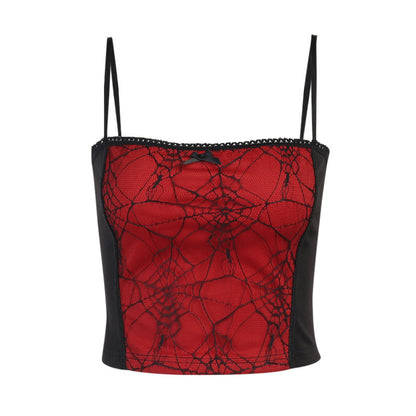 Women’s Spider-Web Goth Tank Top