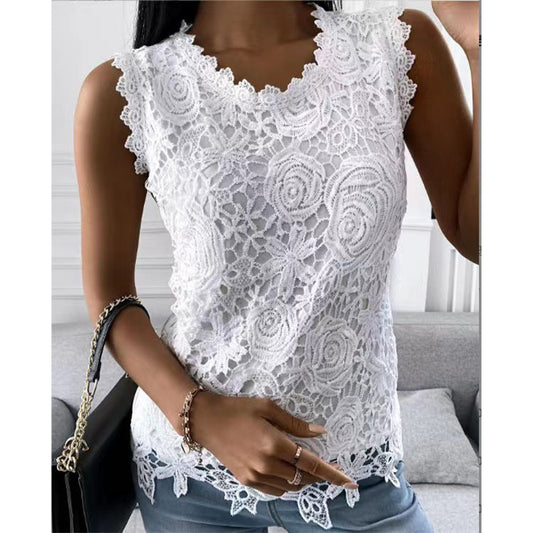 Women’s Flowers Lace Vest