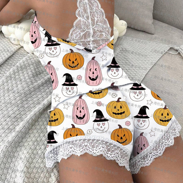 Lace Stitching Lounge Set – Stylish Sleepwear