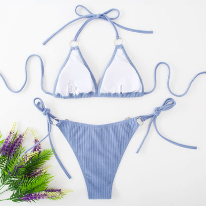 Women’s Sexy Side Tie Thong Bikini Set