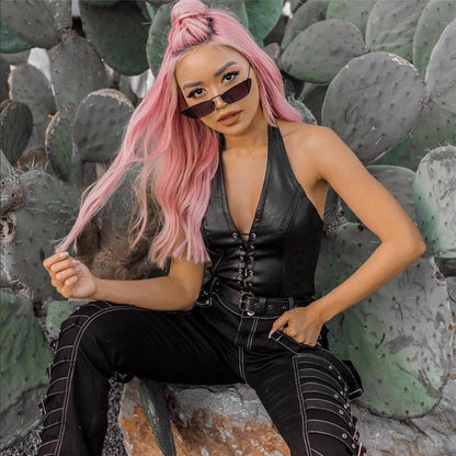 Women’s Halter Lace-Up Sexy Vest
