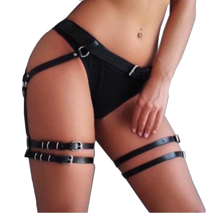 Women’s Restraint Queen Leather Belt Lingerie Set