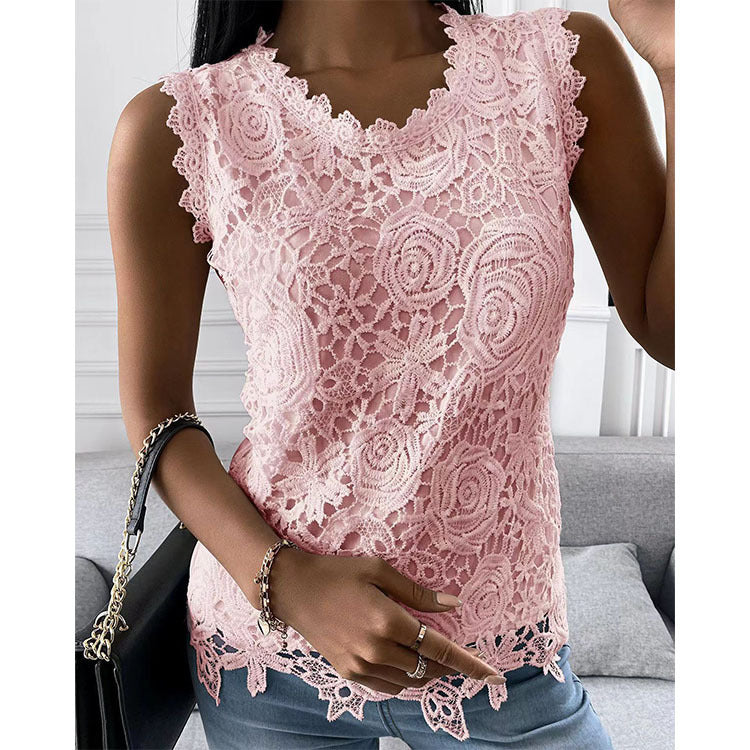 Women’s Flowers Lace Vest