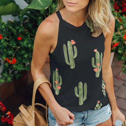 Women’s Cactus Print Halter