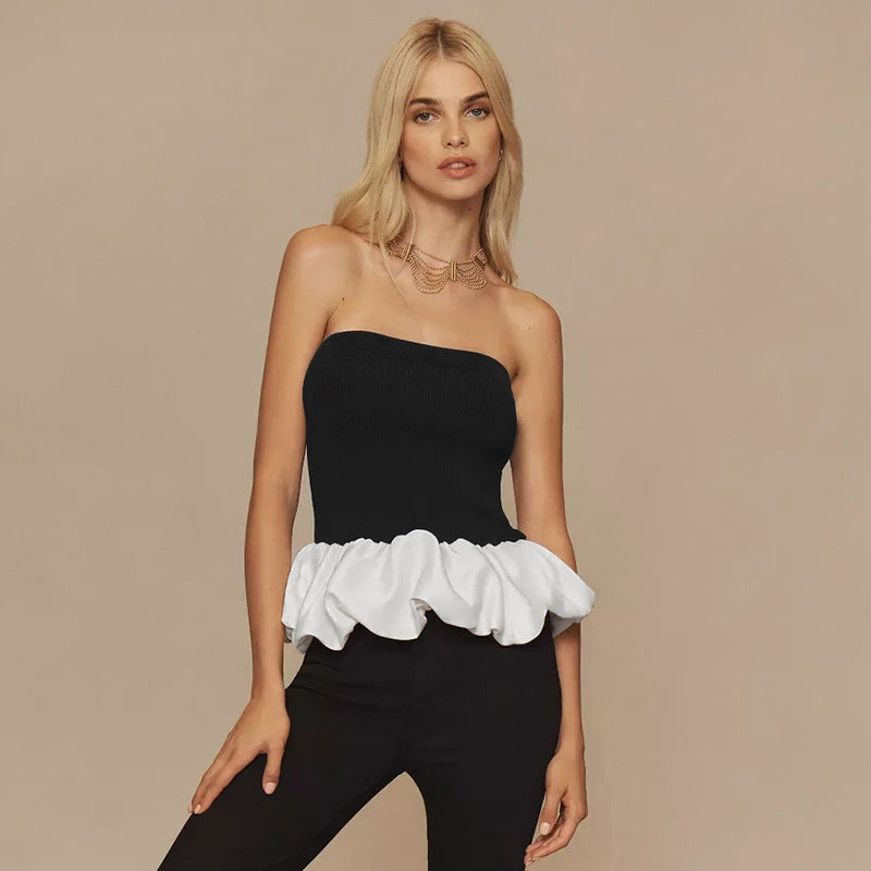 Women’s Contrast Color Bandeau Top