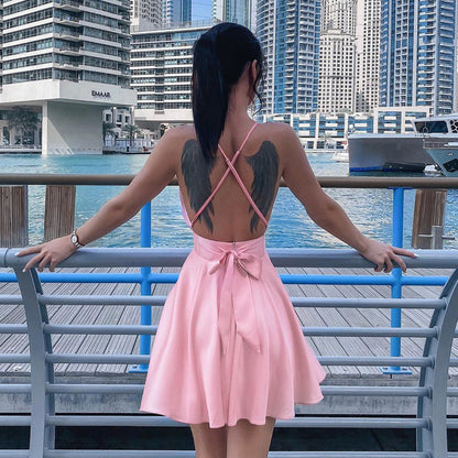 Women’s Bow Suspender Dress Skirt