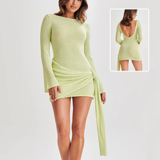 Women’s Slim Long-Sleeved Dress Skirt