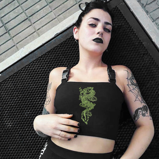 Women’s Embroidered Camisole Buckle Jacket
