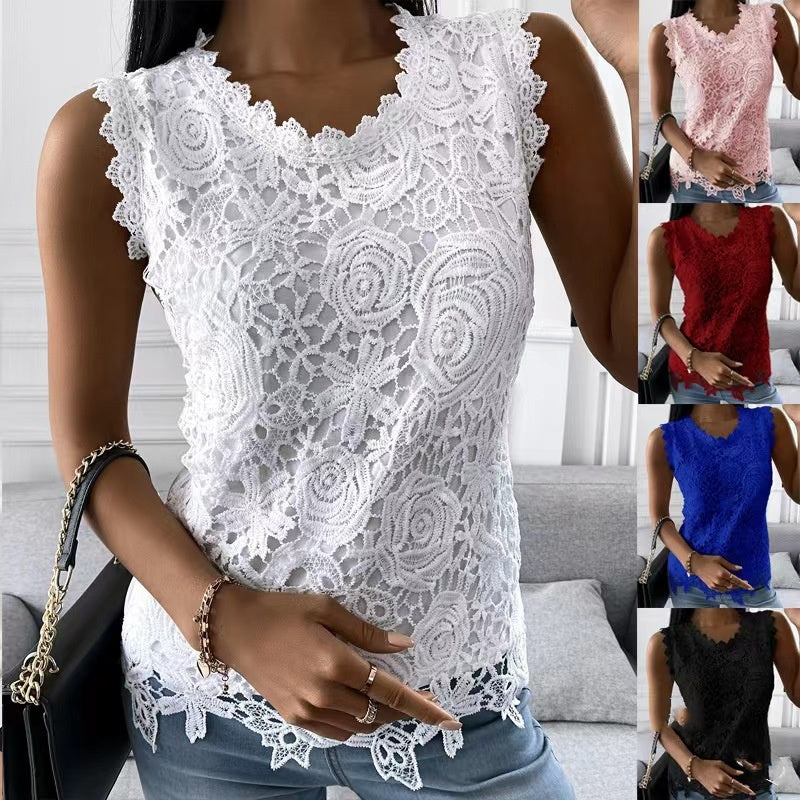 Women’s Flowers Lace Vest