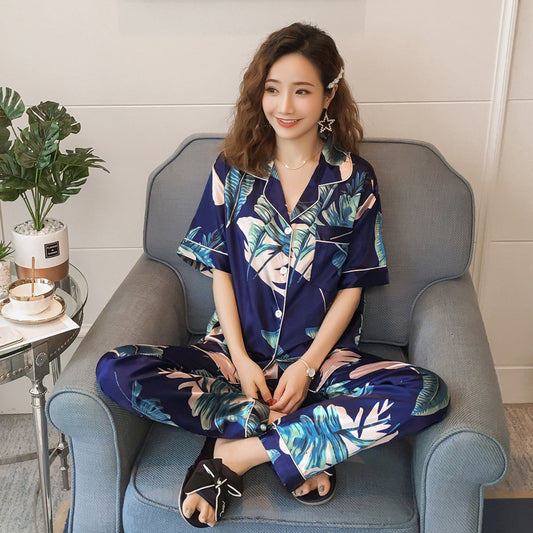 Silk-Feel Home Service Suits – Everyday Pajama Set