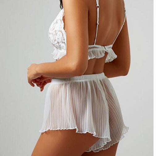 Temptation Lace Lingerie Set – Sheer Sexy Outfit