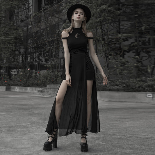 Women’s Steam Punk Goth Simple Socialite Dress
