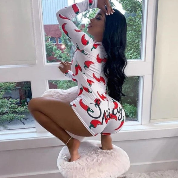 Women’s Printed Romper – Fun & Flirty One-Piece