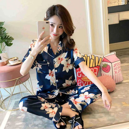 Silk-Feel Home Service Suits – Everyday Pajama Set