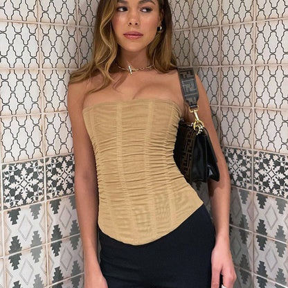 Women’s Skinny Mesh Tube Top