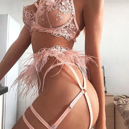 Sexy Erotic Lace Underwear – Sheer Floral Lingerie
