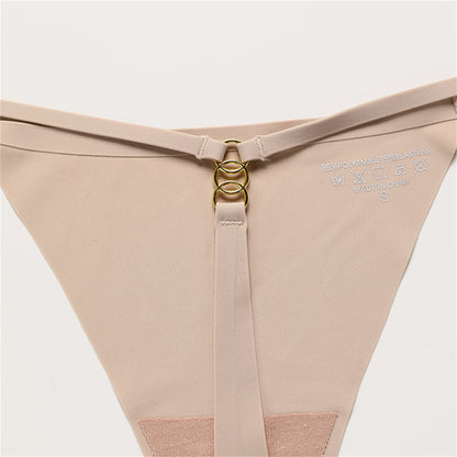 Seamless Silk T-String Panties for Women