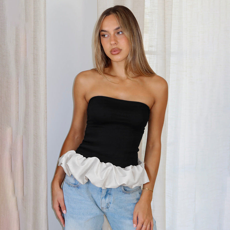 Women’s Contrast Color Bandeau Top