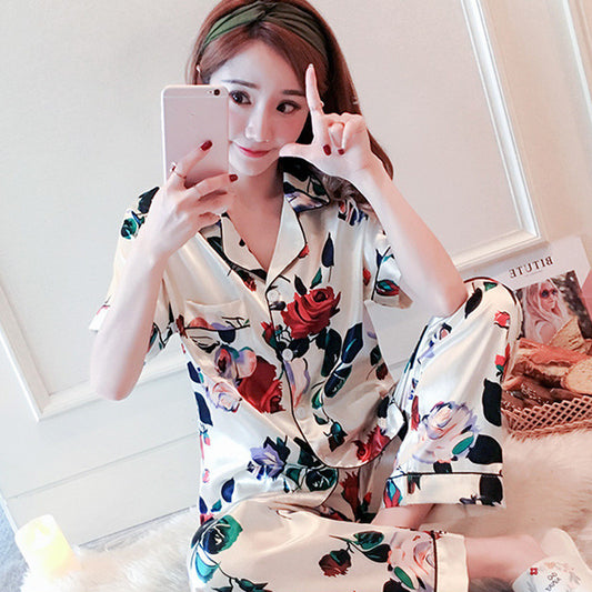 Silk-Feel Home Service Suits – Everyday Pajama Set