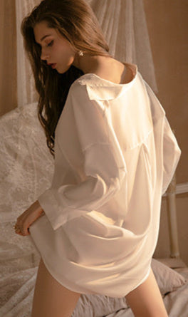 Boyfriend Style Shirt Pajamas – Relaxed Women’s Sleepwear