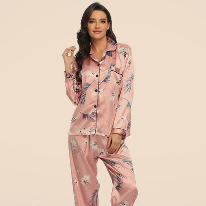 Two-Piece Satin Pajamas – Elegant Sleepwear Set