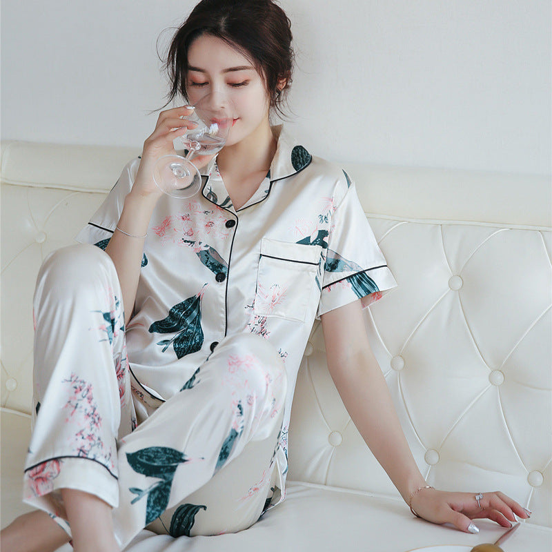 Silk-Feel Home Service Suits – Everyday Pajama Set