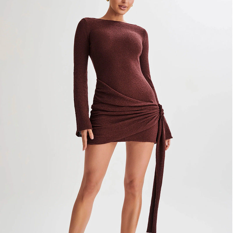 Women’s Slim Long-Sleeved Dress Skirt