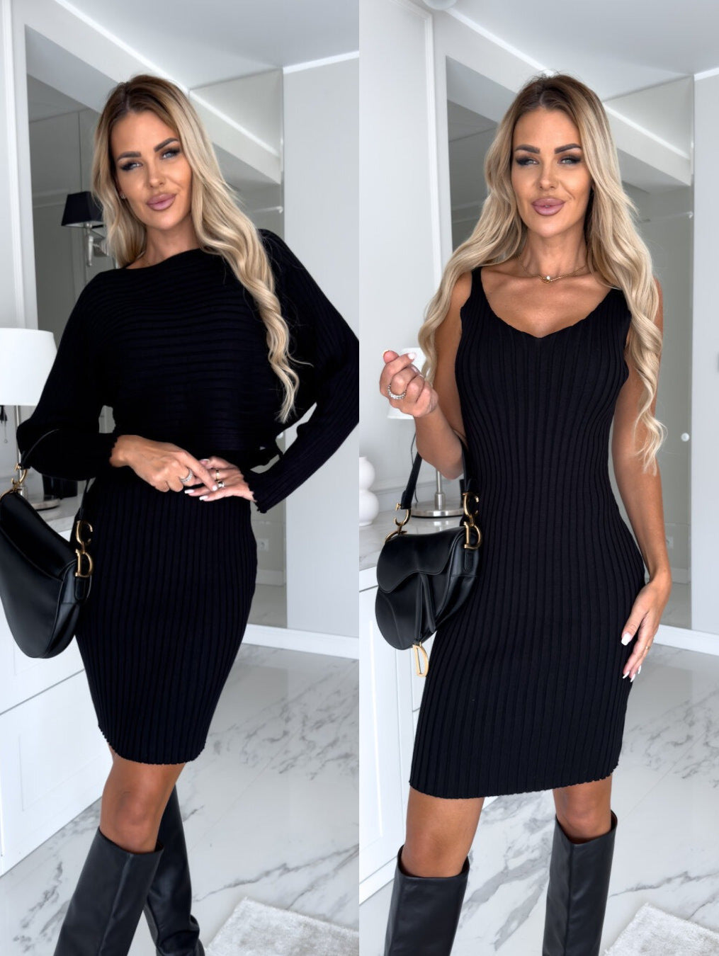 Women’s 2-Piece Solid Stripe Skirt