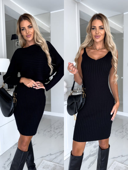 Women’s 2-Piece Solid Stripe Skirt