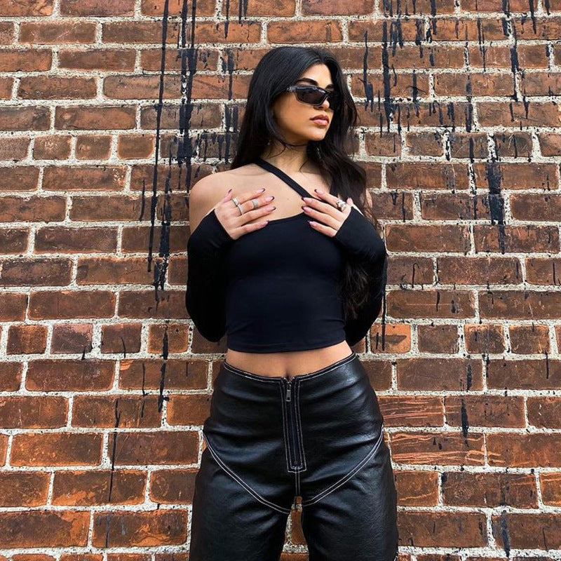 Women’s Irregular Split Slim T-Shirt