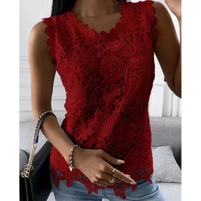 Women’s Flowers Lace Vest